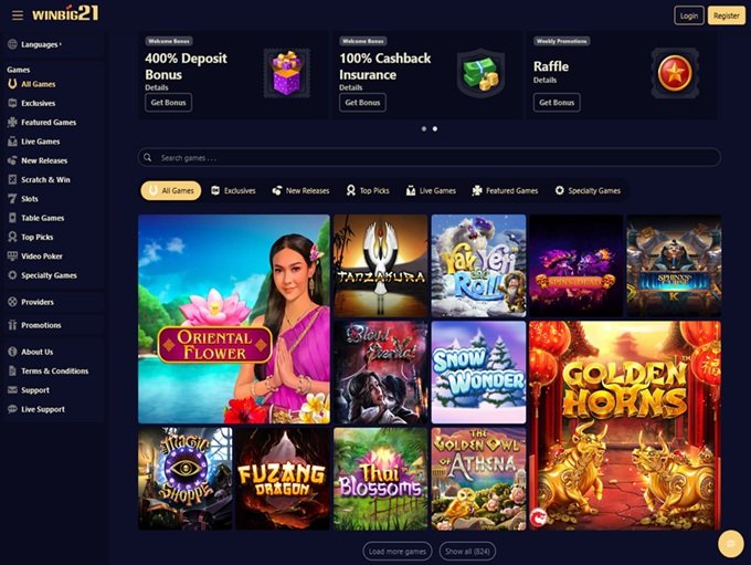 Guide to winbig21 casino free spins